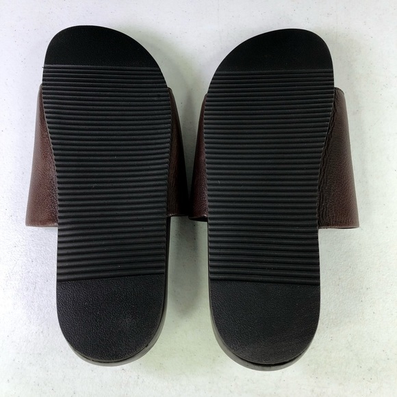 The Men’s Store Bloomingdales Smith Slide Brown Sandals - Picture 7 of 9